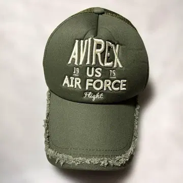 AVIREX 메쉬 캡 AIR FORCE 카키 새상품