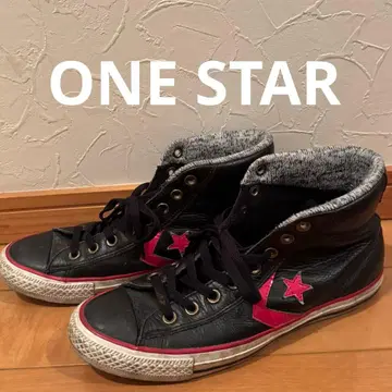 빈티지 CONVERSE ONE STAR 가죽 하이컷 원스타