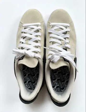 PUMA SUEDE 스니커즈 베이지 블랙 28cm