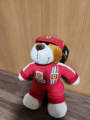 Ferrari 레이싱 베어 봉제 인형 미사용 보관품
