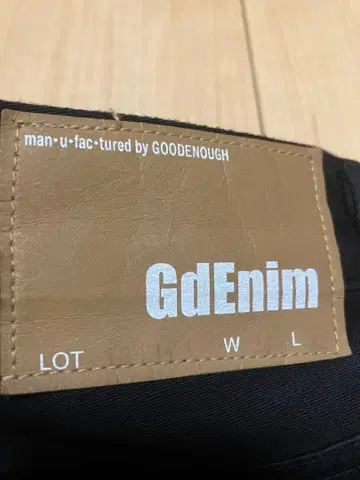 GOODENOUGH Gdenim 블랙 데님 팬츠 굿이너프