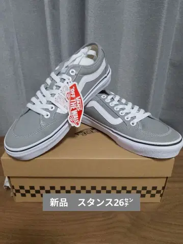 새상품 VANS 스니커즈 (스탠스) 그레이 26cm