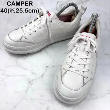 [새상품급] CAMPER RUNNER 스니커즈 화이트 40 25.5 주름 가공