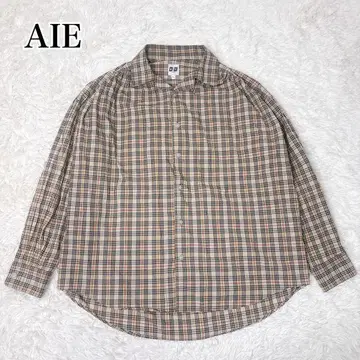 AiE 페인터 셔츠 노바 체크 체크 셔츠 베이지 올 패턴