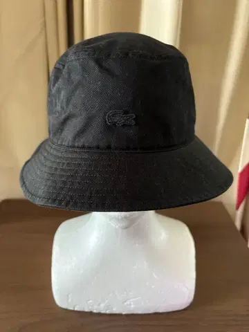 LACOSTE 버킷 햇 블랙