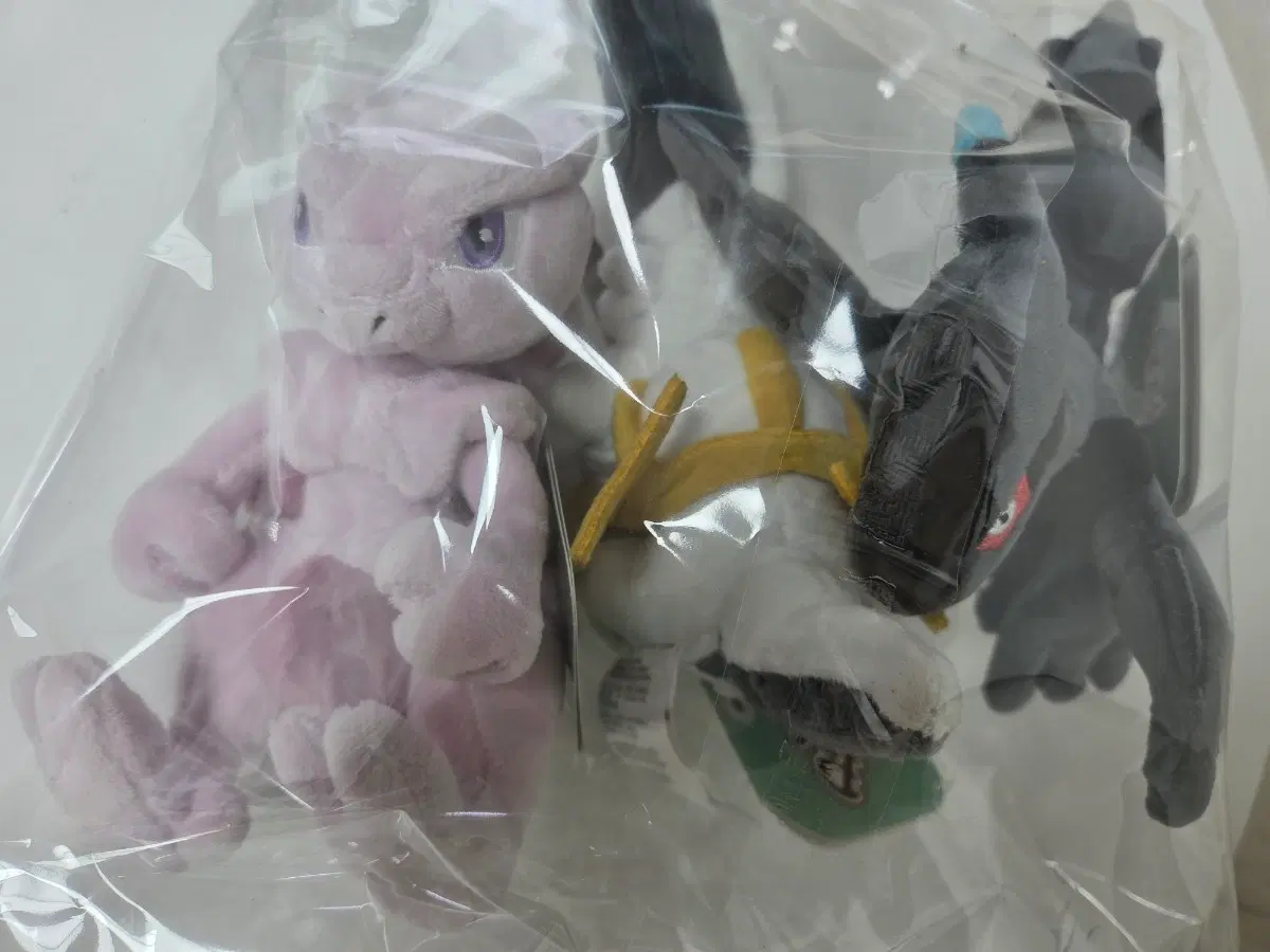 포켓몬센터 봉제인형 Pokemon fit 뮤츠, 제크로무, 아르세우스 세트