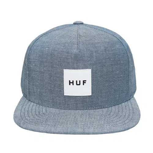 [새상품] 허프 모자 CHAMBRAY BOX LOGO SNAPBACK-NAVY