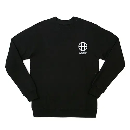 [새상품] 허프 스웨트/니트 S사이즈 CIRCLE H CREWNECK - BLK