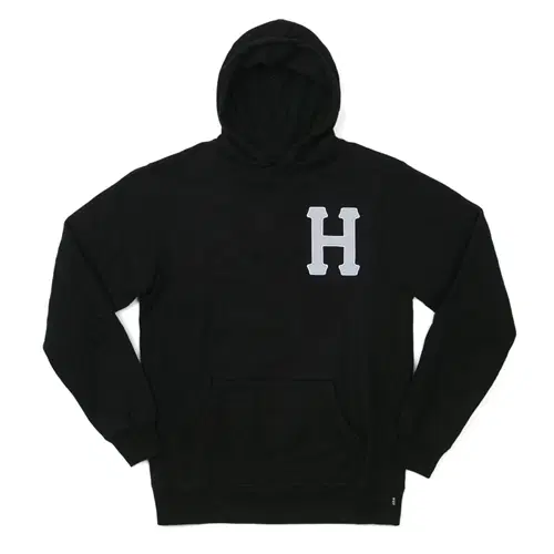 [새상품] 허프 스웨트/니트 S사이즈 CLASSIC H 3M APPLIQUE PO HOOD-BLK