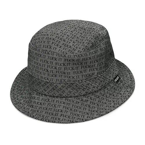 [새상품] 허프 모자 L/XL사이즈 FUCK IT CHAMBRAY BUCKET-BLK