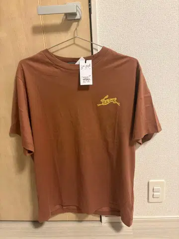 Paul Smith 토끼 프린트 T셔츠 브라운 택 포함 미사용 새상품