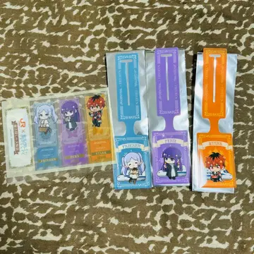 장송의 프리렌 최애 여행 콜라보 아크릴 러기지 택 책갈피 세트