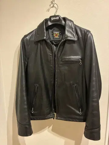 Schott 싱글 라이더 자켓 블랙 38