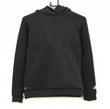 [ 새상품급 ] adidas 블랙 후드 부착 종이상자 니트 L 사이즈