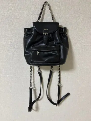 GYDA 플랩 포함 4WAY 미니 백팩 갸루 블랙 백팩