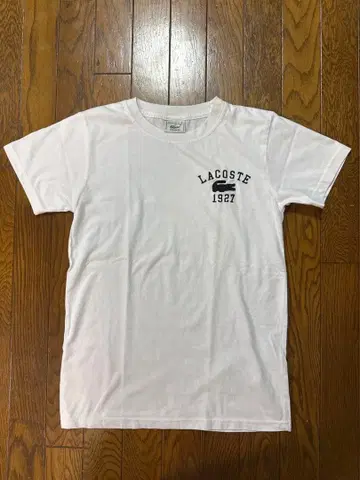 LACOSTE 라코스테 반팔 T셔츠 화이트 사이즈 3 원포인트 로고