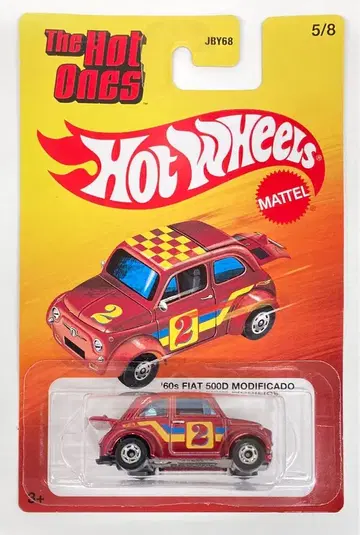 MATTEL HOTWHEELS THE HOT ONES 5/8 HOTWHEELS '60s FIAT 500D MODIFICADO/#2 퍼플 5/8