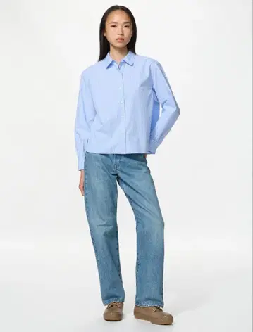 새상품 유니클로 스트레이트 청바지 JW ANDERSON 65 BLUE 22