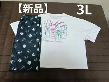 새상품 ] 명탐정 코난 하이웨이의 타락천사 T셔츠 하프 팬츠 하기와라 치하야 3L