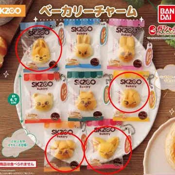 BANDAI SKZOO 베이커리 참 6종 세트