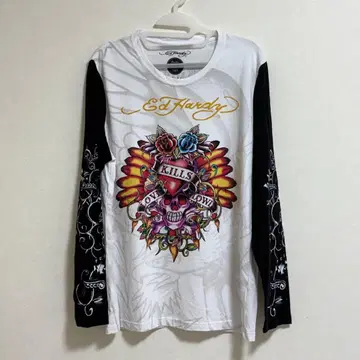 Ed Hardy 에드하디 긴팔 티셔츠 롱 T 사이즈 L