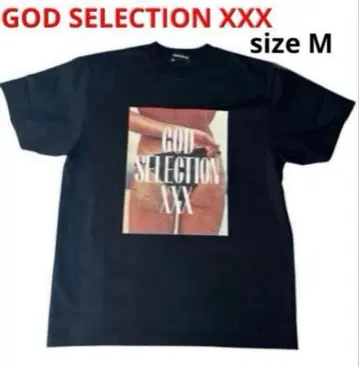 [ 새상품 ] GOD SELECTION XXX 사진 반팔 T셔츠 M / 블랙