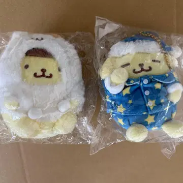 폼폼푸딩 마스코트 키링 2개 세트