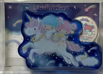 단종 레어템 LittleTwinStars 마스킹 테이프 & 커터 세트