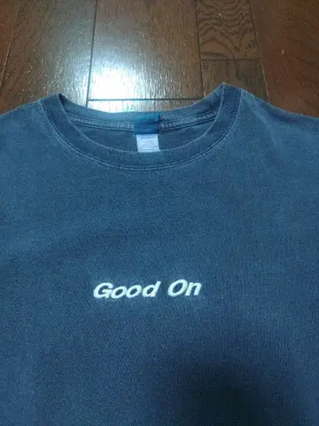 GOOD ON T셔츠 L 네이비 자수