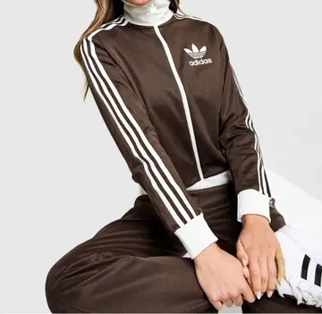 adidas 트랙 자켓 브라운 해외 구매품