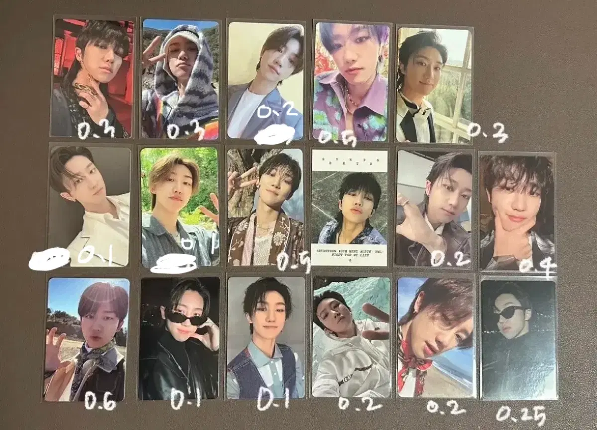 세븐틴 명호 디에잇 민규 도겸 포카 포토카드
