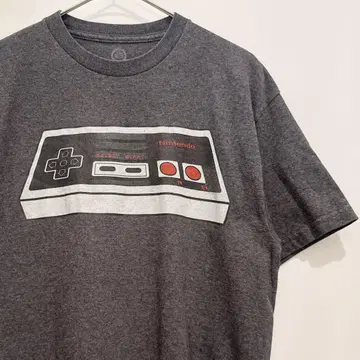 Nintendo 닌텐도 패미컴 컨트롤러 T셔츠 그레이 NES