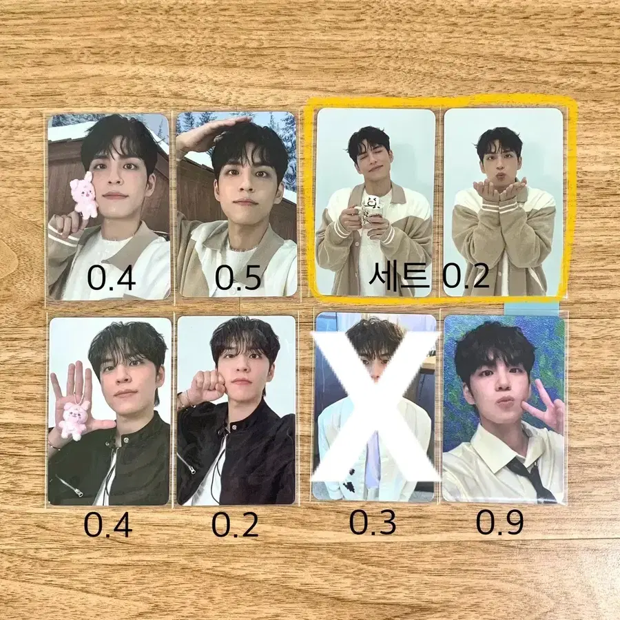 데이식스 원필 포카 24클콘/ 포에버영 피날레/ 팬미팅 피어텐/ 데케이드 네모반