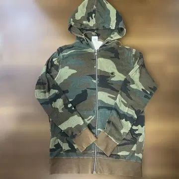 00sChampion USA제 카모 패턴 써멀 집업 후드티 M
