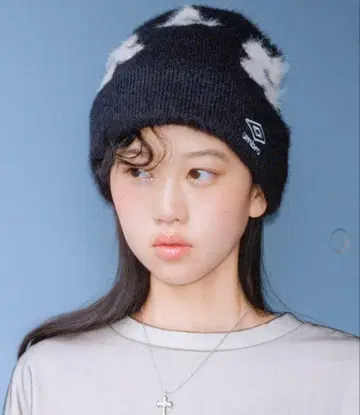 UMBRO x Casselini 비니 블랙 플라워 무늬
