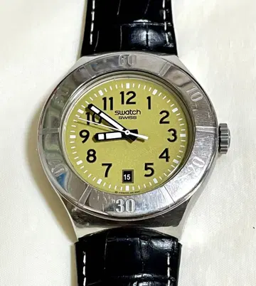 Swatch 스와치 크로노그래프 블랙 다이얼 남성용 손목시계
