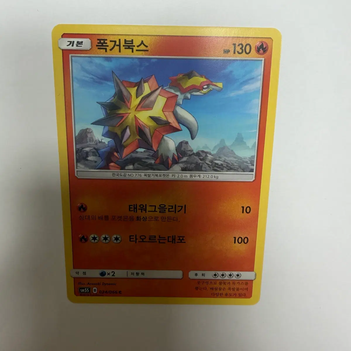 폭거북스 포켓몬카드