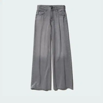 UNIQLO 드레이프 와이드 플레어 청바지 06 GRAY 25 긴 길이