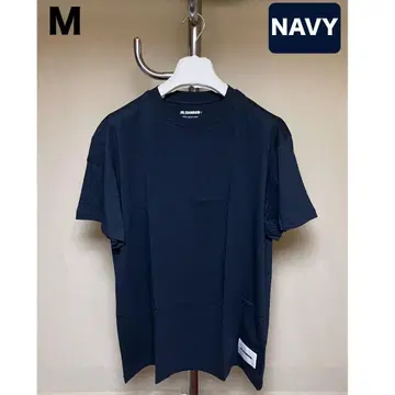 새상품 M JIL SANDER 24ss 팩T셔츠 네이비 장미 16309