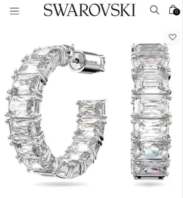 SWAROVSKI Millenia 후프 귀걸이