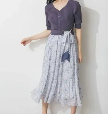 JILL by JILLSTUART 니트 도킹 원피스