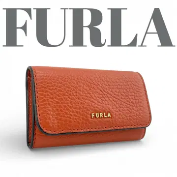 새상품급 FURLA 훌라 4연 키케이스 가죽 상자 보관 봉투