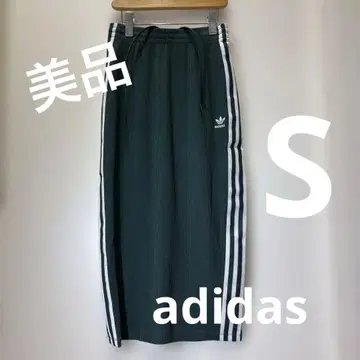 [ adidas ] S 롱 스커트 와플 쓰리 스트라이프