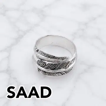 컨디션 최상 SAAD 페더 반지 sv925 21호 사드