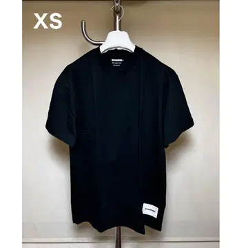 새상품 XS JIL SANDER 24ss 팩T셔츠 블랙 장미 17544