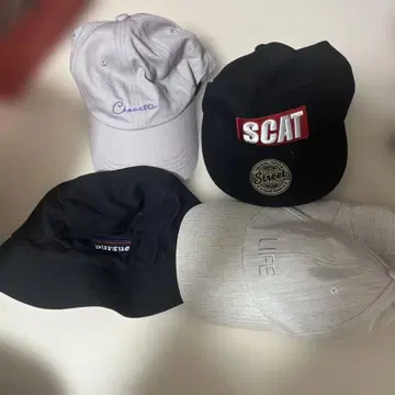 모자 4세트 캡 버킷햇 캡