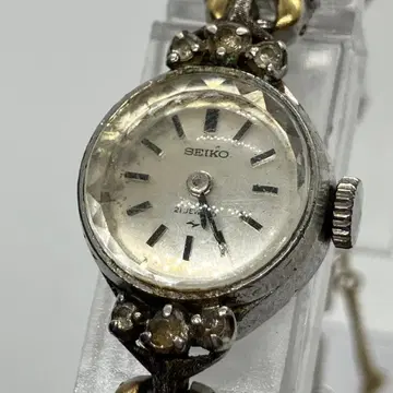 가동품 SEIKO 세이코 여성용 앤티크 손목시계 21석 수동 와인딩