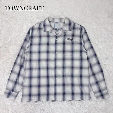 TOWNCRAFT 타운크래프트 옴브레 체크 코엔 별주 플란넬 셔츠