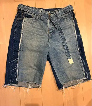sacai 19SS Dr. woo Docklng Denim Shorts