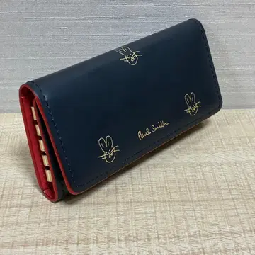 [ 새상품 ] Paul Smith 키케이스 4연 네이비 토끼